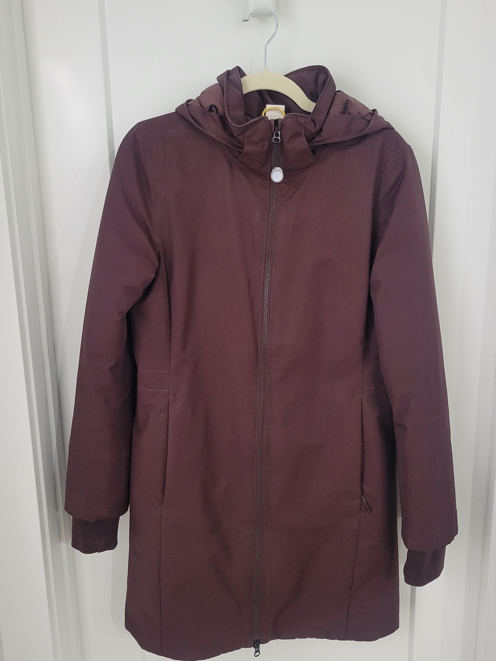 Lole Women's Hooded Trench Coat - Plum